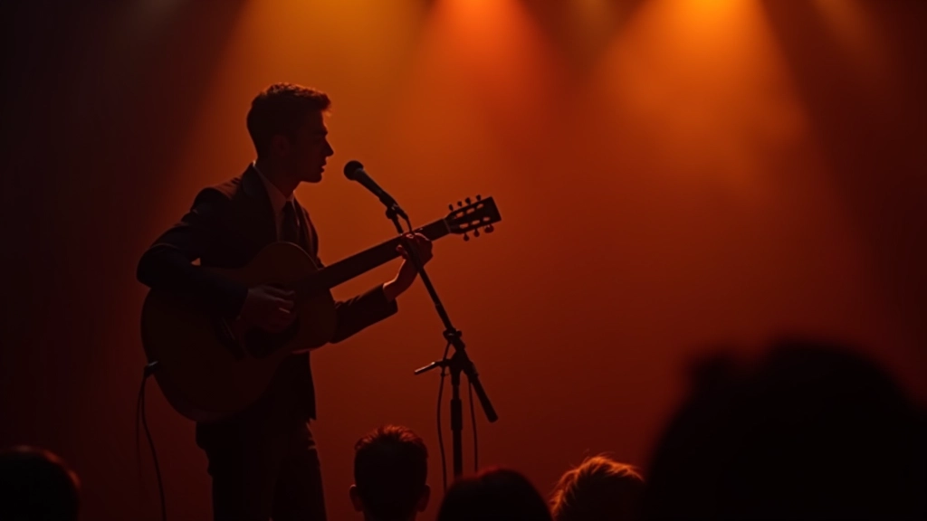 Guitarist performing at Dremonti acoustic showcase